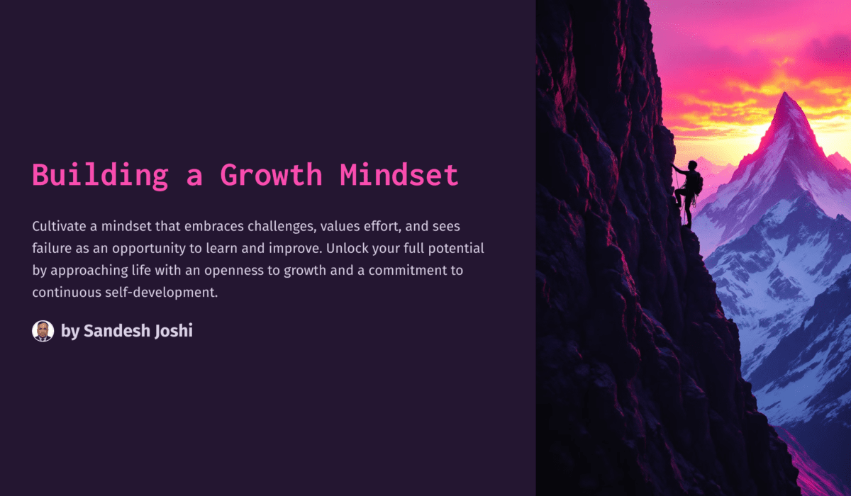 Building a Growth Mindset